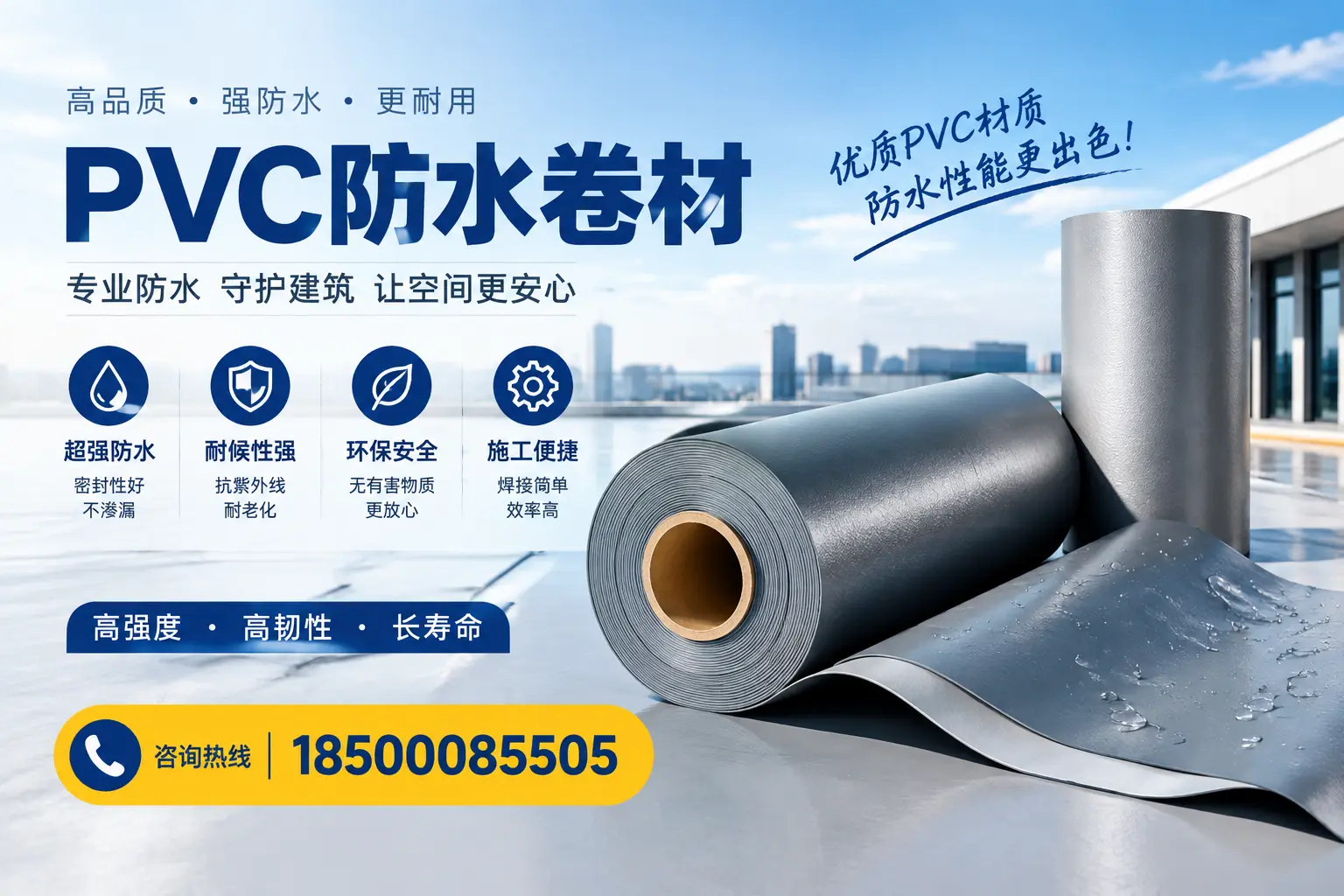 如何判断PVC防水卷材的质量优劣？潜江选购技巧